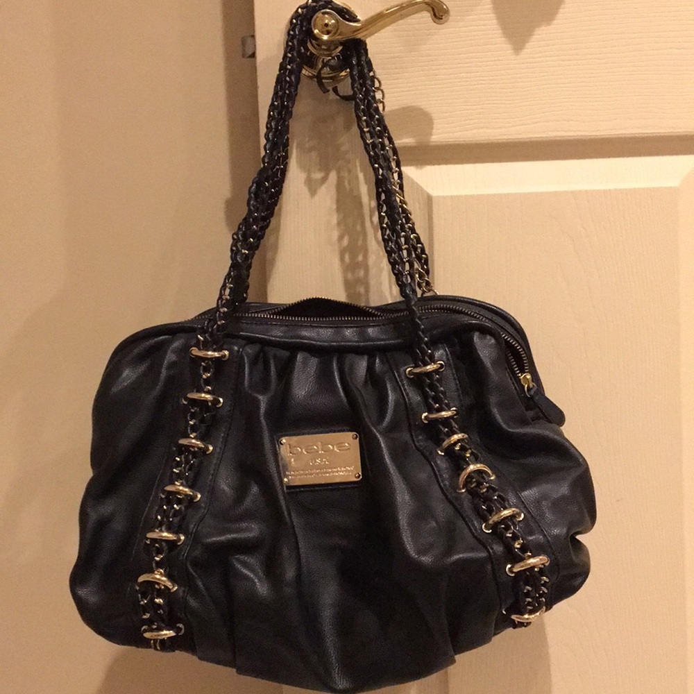 Bebe black pocketbook